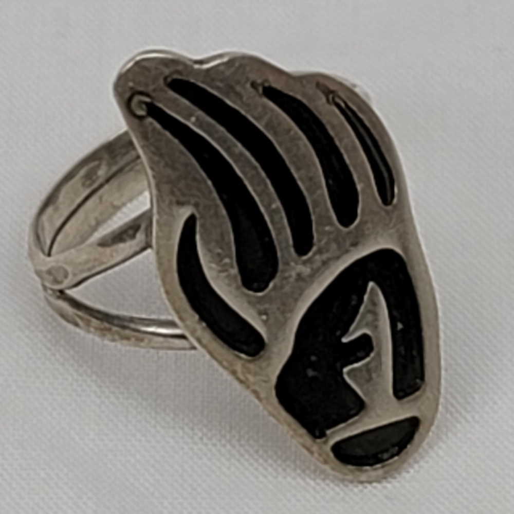 Vintage Hand Silver Ring Indian jewelry